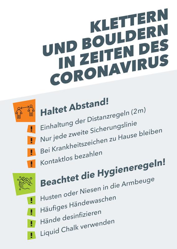 Klettern und Bouldern in Zeiten des Coronavirus