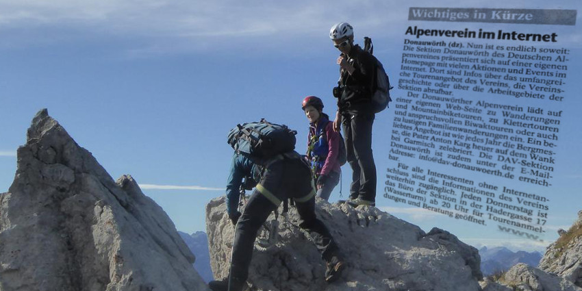 klettersteig und internet