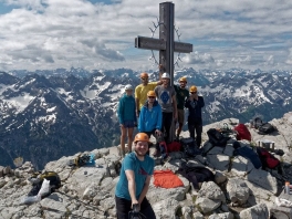 Geodätische Messungen der TU München am Hochvogel