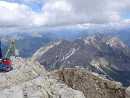 Geodätische Messungen der TU München am Hochvogel