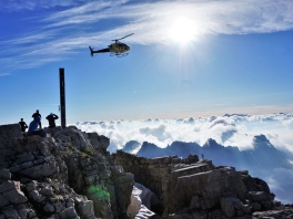 Geodätische Messungen der TU München am Hochvogel