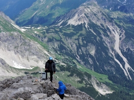 Geodätische Messungen der TU München am Hochvogel